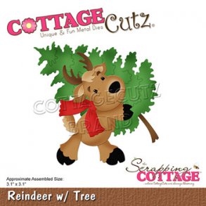 Cottage Cutz - CC-807 - Reindeer with Tree