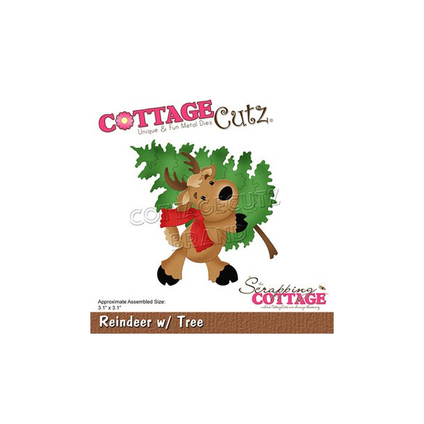 Cottage Cutz - CC-807 - Reindeer with Tree