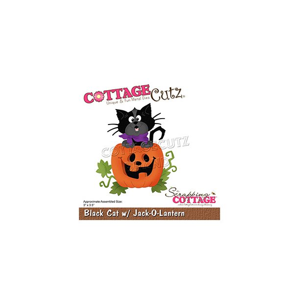 Cottage Cutz - CC-811 - Black Cat with Jack-O-Lantern