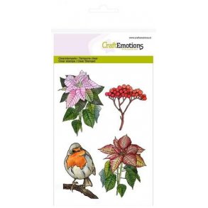 Clearstamps A6 - 1266 -  Poinsettia Christmas Star