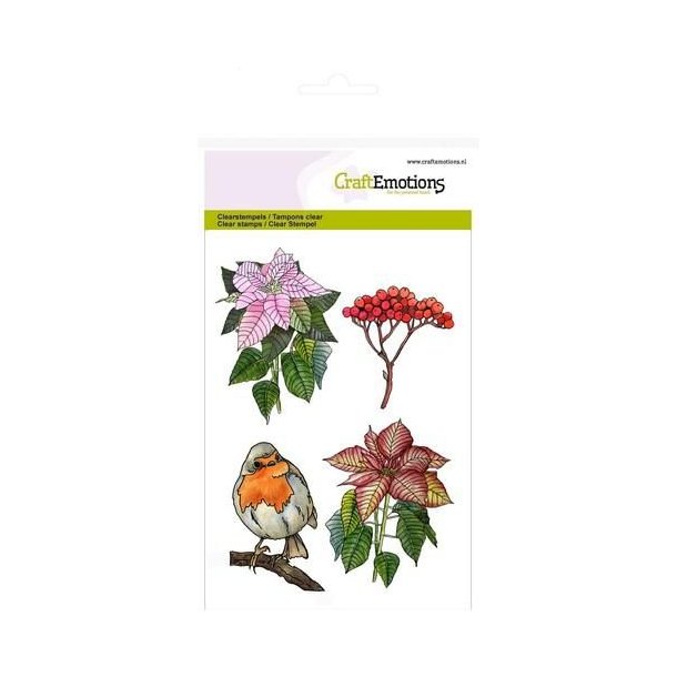 Clearstamps A6 - 1266 -  Poinsettia Christmas Star