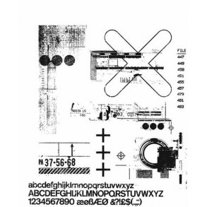 SA / Tim Holtz Cling Stamp - CMS404 - Glitch 2
