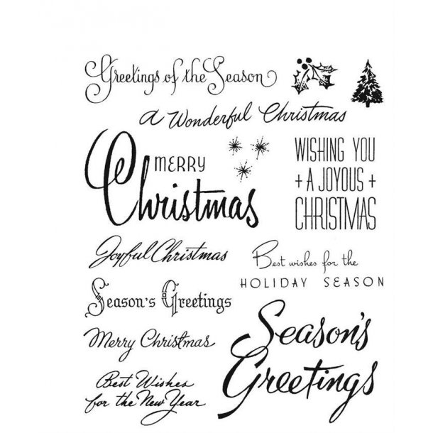 SA / Tim Holtz Cling Stamp - CMS427 - Christmas Time