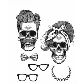 SA / Tim Holtz Cling Stamp - CMS439 - Wicked Hipsters