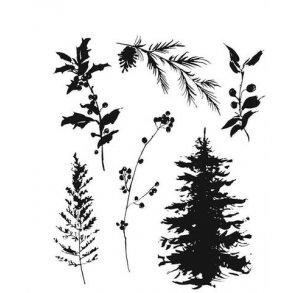 SA / Tim Holtz Cling Stamp - Winter Watercolor - TH-CMS443