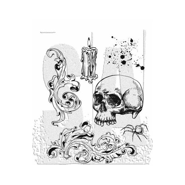 SA / Tim Holtz Cling Stamp Foreboding" TH-CMS470