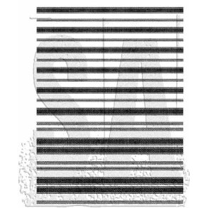 SA / Tim Holtz Cling Stamp Ticking + Grain