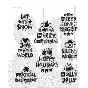 SA / Tim Holtz Cling Stamp Holiday Whatnots