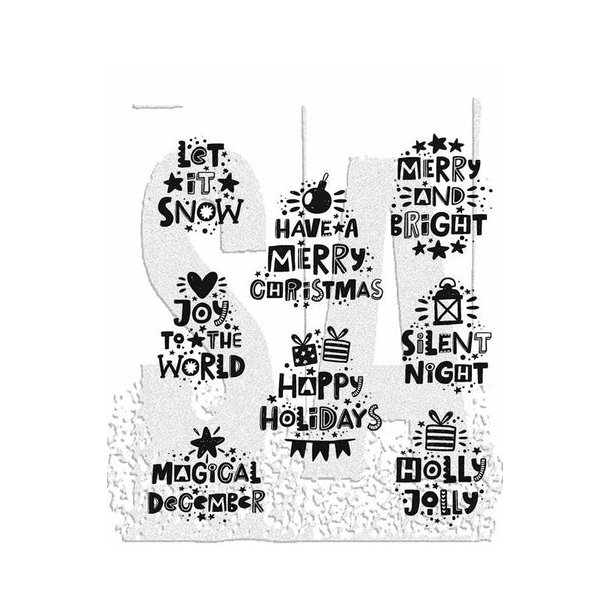 SA / Tim Holtz Cling Stamp Holiday Whatnots" TH-CMS496