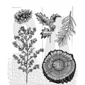 SA / Tim Holtz Cling Stamp Forest Floor #2