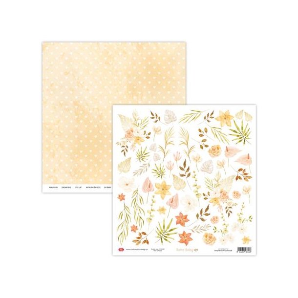 Craft &amp; You Scrapbooking Sheets "Boho Baby" CP-BH09