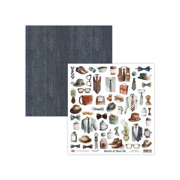 Craft &amp; You Scrapbooking Sheets "World of Man" CP-WM08