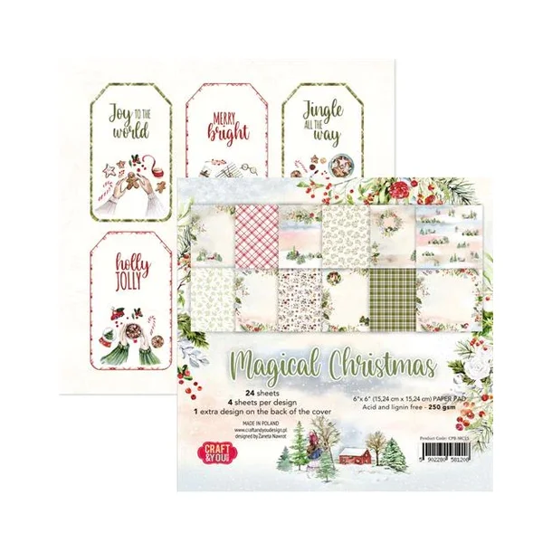 Craft &amp; You Paperpad "Magical Christmas" CPB-MC15 