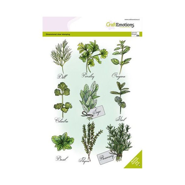 Clearstamps A6 - A5 -   Herbs GB Dimensional stamp - 3027