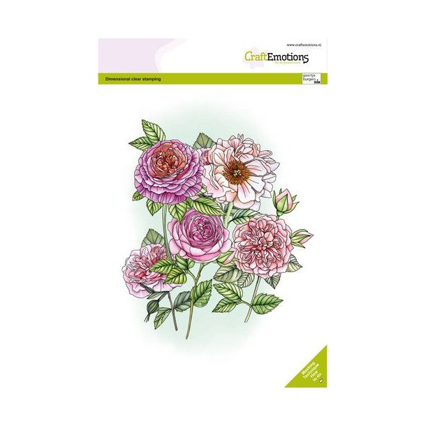 Clearstamps A6 - A5 -   Rose GB Dimensional stamp - 3025