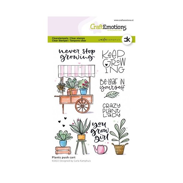 Clearstamps A6 - A6 - Plants push cart Carla - 2307