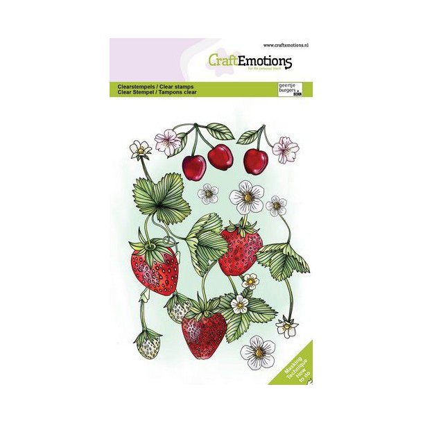 Clearstamps A6 Strawberries and cherries  - 1356