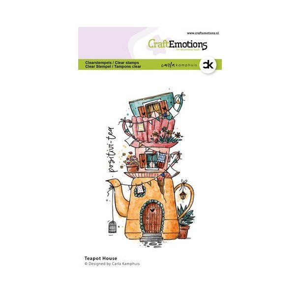 Clearstamps A6 Teapot House Carla Kamphuis  - 2315