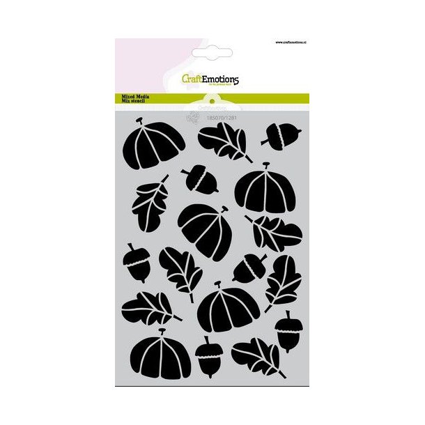 CraftEmotions Mask stencil 1281 - Autumn - A5 