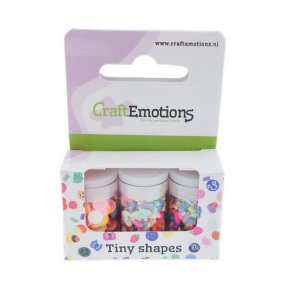 CraftEmotions Tiny Shapes - 3 tubes - Basics