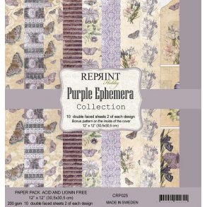 REPRINT Paperpack 30x30 CPR025 - Purple Ephemera
