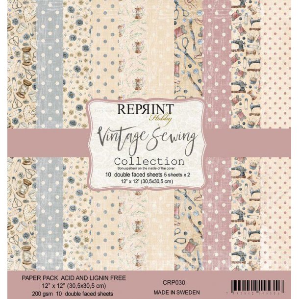 REPRINT Paperpack 30x30 CPR030 - Vintage Sewing