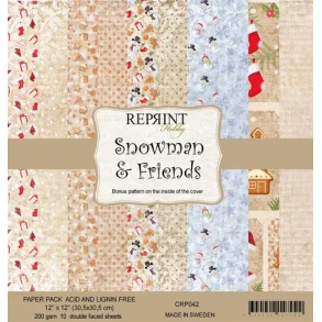 REPRINT Paperpack 30x30 CPR042 - Snowmand and Friends