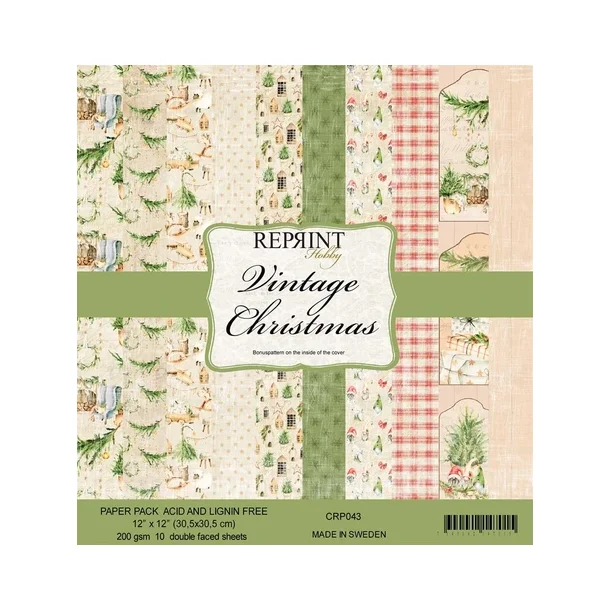 REPRINT Paperpack 30x30 CPR043 - Vintage Christmas