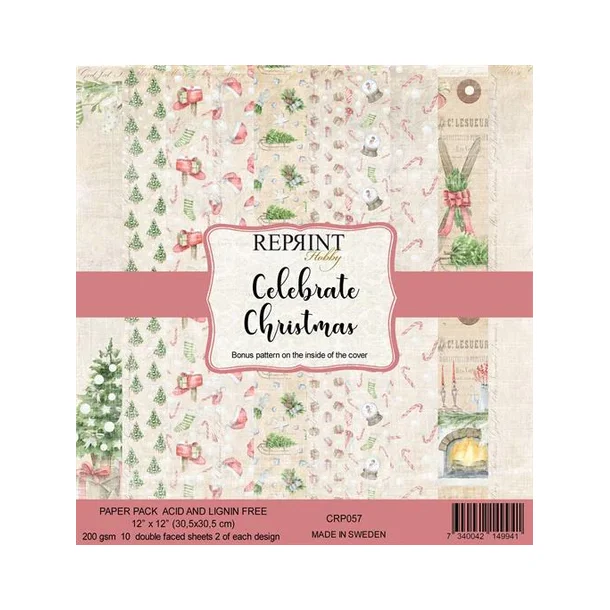 REPRINT Paperpack 30x30 "Celebrate Christmas" CRP057