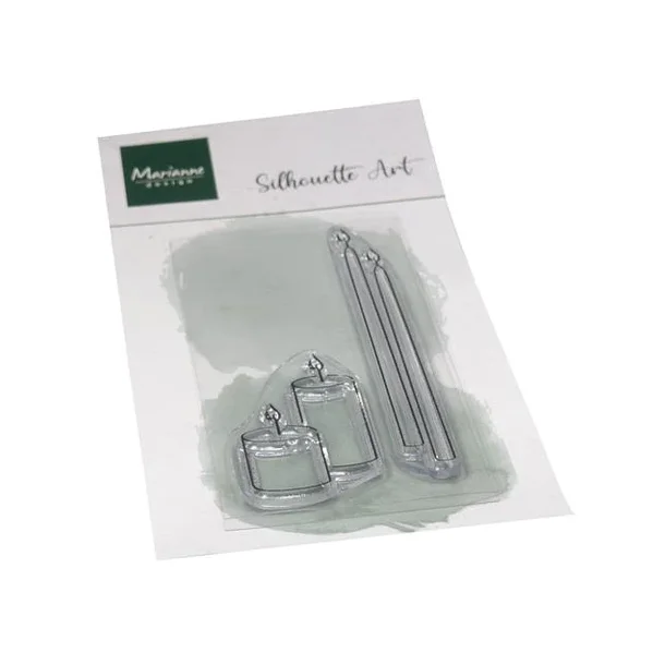 Marianne Design Clearstamp "Silhouette Art: Candles" CS1146 