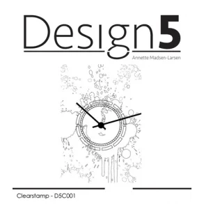 Design5 Clearstamp - Mixed Media - Watch - D5C001