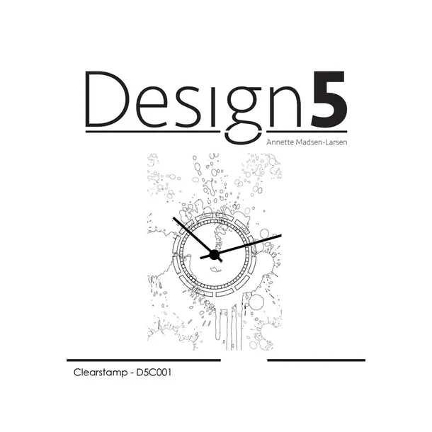 Design5 Clearstamp - Mixed Media - Watch - D5C001