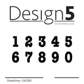 Design5 Clearstamp - Basis - Numbers - D5C003