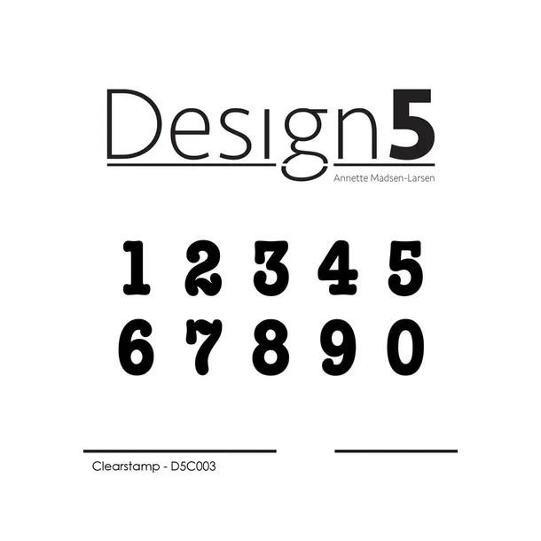 Design5 Clearstamp - Basis - Numbers - D5C003