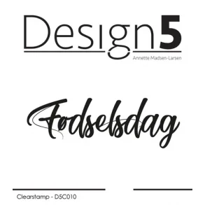 Design5 Clearstamp - F�dselsdag - D5C010