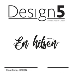 Design5 Clearstamp - En hilsen - D5C012