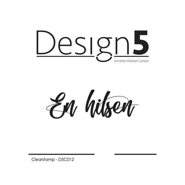 Design5 Clearstamp - En hilsen - D5C012