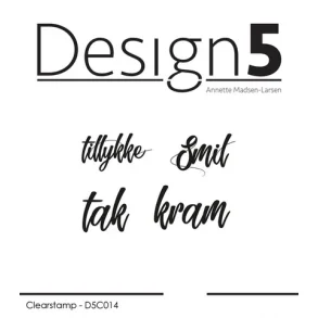 Design5 Clearstamp - Sm� tekster - D5C014