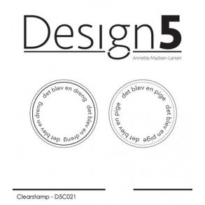 Design5 Clearstamp - Circles En dreng-En pige  - D5C021