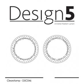 Design5 Clearstamp - Circles w/Letters & Numbers - D5C046