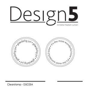 Design5 Clearstamp - Circles Gl�delig Jul - D5C054