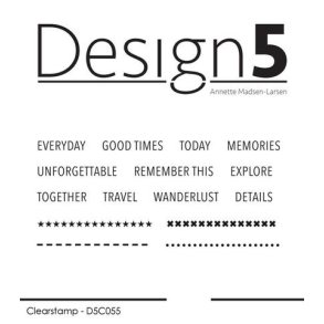 Design5 Clearstamp - Small sentences - D5C055