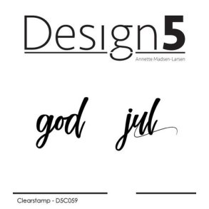 Design5 Clearstamp - God Jul - D5C059