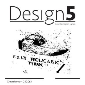 Design5 Clearstamp - Mixed Media - Exit Release - D5C063