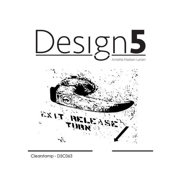 Design5 Clearstamp - Mixed Media - Exit Release - D5C063