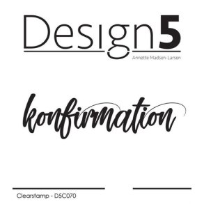 Design5 Clearstamp - konfirmation - D5C070