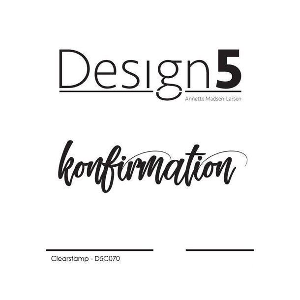 Design5 Clearstamp - konfirmation - D5C070