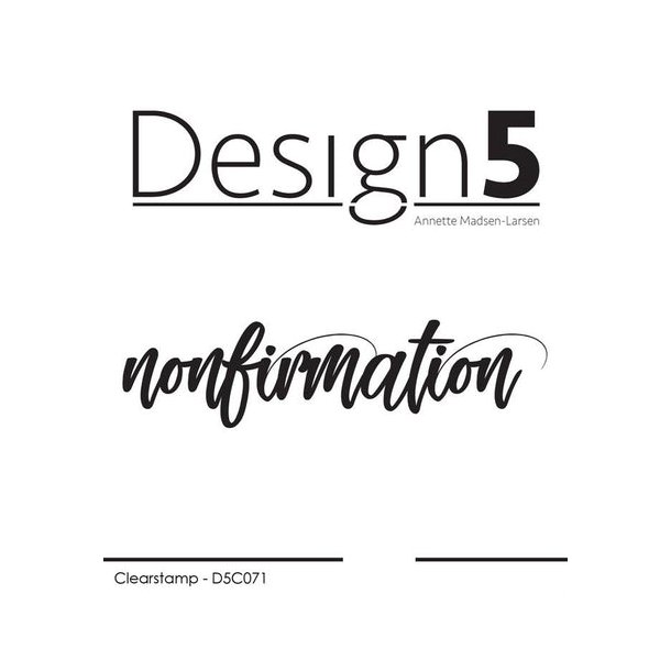 Design5 Clearstamp - nonfirmation - D5C071