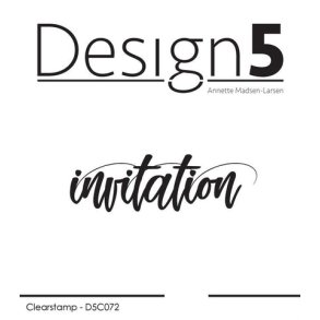 Design5 Clearstamp - invitation - D5C072