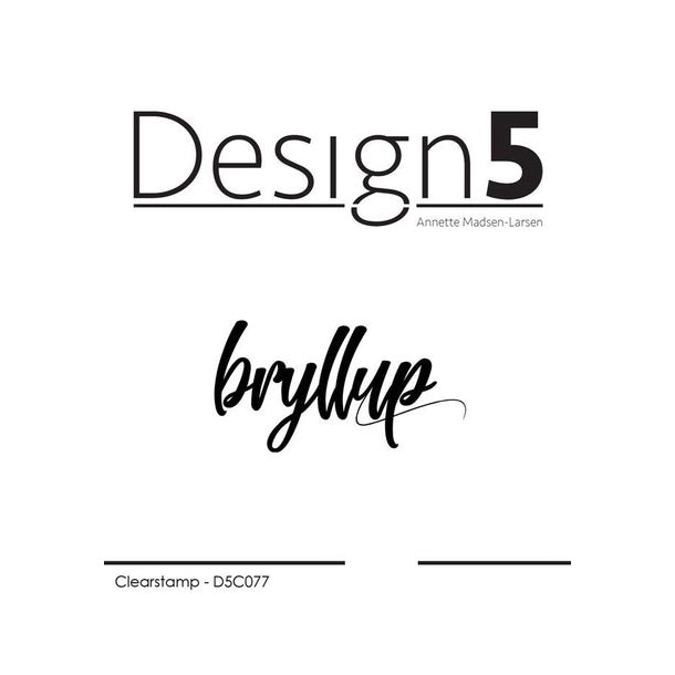 Design5 Clearstamp - bryllup - D5C077